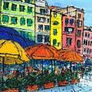 Colours Vernazza Italy Poster