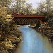 Covered Bridge Poster