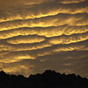 Cumulonimbus Clouds At Dawn Poster