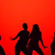 Dance Silhouette Group Poster