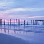 Dawn At 59th Street Pier Poster