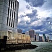 Dock View Of Nyc Poster