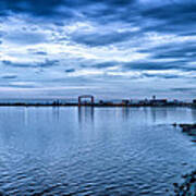 Duluth Minnesota Harbor At Night Poster