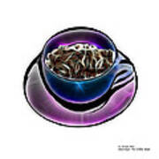 Electrifyin The Coffee Bean -version Blue Wb Poster