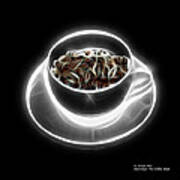 Electrifyin The Coffee Bean -version Greyscale Poster