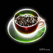 Electrifyin The Coffee Bean -version Red Poster