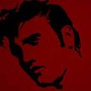 Elvis In Red Satin Poster