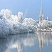 English Winter Scenic Poster