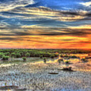 Everglades Sunset Poster