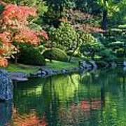 Fall Reflections Japanese Gardens Poster