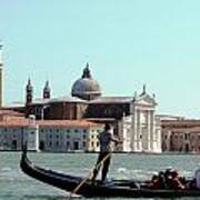 Gandola Rides In Venice Poster
