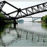 Giant Scissors   Lift Bridge And Peace Bridge Poster