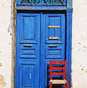Greek Door Poster