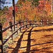 Hdr- Fenced Path Poster