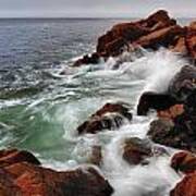 High Tide At Bass Harbor Head Poster