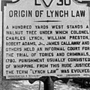 Historical Road Marker In Virginia Poster