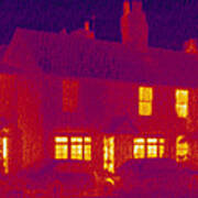 House, Thermogram Poster