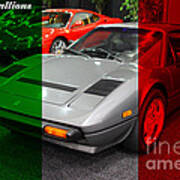 Italian Stallions . 1984 Ferrari 308 Gts Qv Poster