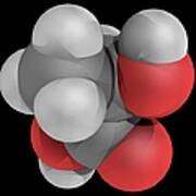 Lactic Acid Molecule Poster