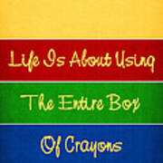 Life In The Crayon Box Poster