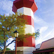 Lighthouse At Hilton Head Poster
