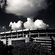 Lsu Tiger Stadium Black And White Poster