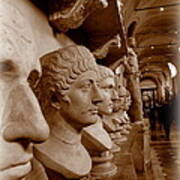 Marble Busts. Vatican Poster