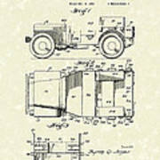 Military Vehicle 1942 Patent Art Poster