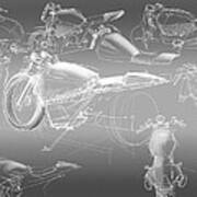 Motorcycle Concept Sketches Poster