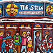 Mr Steer Restaurant Montreal Poster