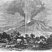 Mt. Pelee Eruption, 1855 Poster