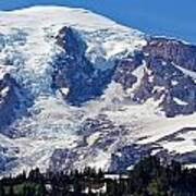 Mt Rainier Glacier Poster