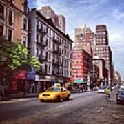 New York City Street Scene On A Beautiful Day Poster