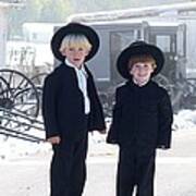 Oh So Cute Amish Boys Poster