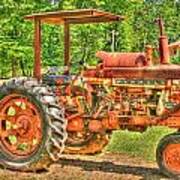Old Rusty Tractor Poster