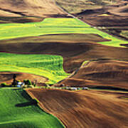 Palouse Farm Country Poster