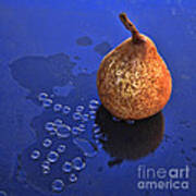 Pear On Glass Poster