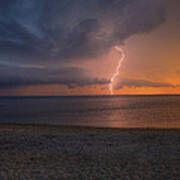 Peconic Bay Lightening Poster