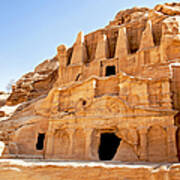 Petra Cave Dwellings Poster