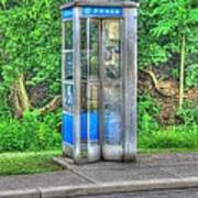Phone Booth At Eden Park Poster