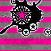 Pink Star 4 Of 6 Poster
