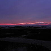 Pink Sunrise Over The Dunes Poster