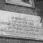 Plaque Commemorating First Poster