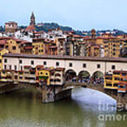 Ponte Vecchio From Uffizi Poster