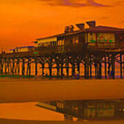 Port Orange Pier Sunset Poster