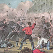 Pratt Street Riot, 1861 Poster