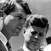 President John Kennedy And Attorney Poster