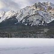 Pyramid Mountain In Jasper National Park Poster