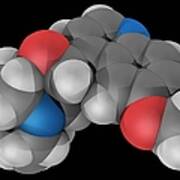 Quinine Drug Molecule Poster