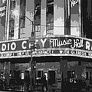 Radio City Music Hall Bw6 Poster